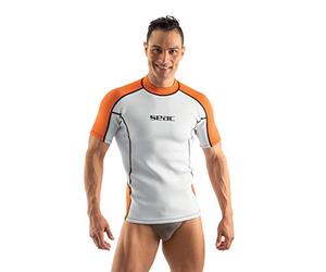 SEAC Fit Short, Maillot en néoprène à Manches Courtes de 2 mm d’épaisseur, idéal comme sous-Combinaison de plongée ou comme Rash Guard pour Le Surf et la nage