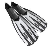 SEAC Fuga, Palmes Chaussantes de Plongée et Chasse sous Marin pour Adultes, Made in Italy, Blanc, 42/43