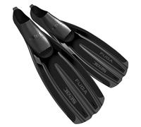 SEAC Fuga, Palmes Chaussantes de Plongée et Chasse sous Marin pour Adultes, Made in Italy, Noir, 38/39
