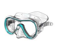 SEAC Giglio, Masque de Plongée et Snorkeling Mono-Verre Unisex-Adult, Transparent/Bleu Clair, Standard