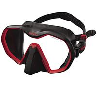 SEAC Icona, Masque de plongée Mono-Verre, Made in Italy, Noir/Rouge, Standard