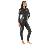 SEAC Invidia Lady, néoprène 3 mm, Ultrastretch, Combinaison monopièce avec Zip Frontal pour la plongée, Le Snorkeling et l'apnée, Noir, M