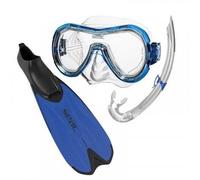 SEAC Kit de plongée et Snorkeling Spinta - Adulte - Bleu 46/47
