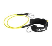SEAC Lanyard câble de sécurité avec Mousqueton pour l’apnée Profonde Unisex-Adult, Noir, Standard
