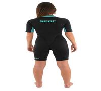 Seacsub Look 2.5 Mm Woman Short Sleeve Shorty Bleu,Noir M Femme
