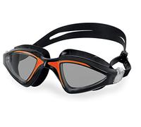 Seac Lynx Lunettes de natation pour piscine et mer Unisexe Adulte, Noir/Orange LF, Standard