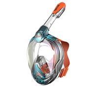 Seac Magica, Masque Snorkeling Plein Visage Intégral 180°, Purge de Vidage et Tuba avec Sistème Étanche au Top, bleu, JUNIOR