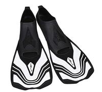 SEAC Mixte Palmes Courtes Chaussantes pour la Natation en Piscine et en Mer, Blanc, 44-45