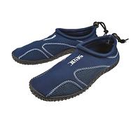 SEAC Mixte Sand Chaussures Aquatiques pour Adultes et Enfants séchage Rapide Chaussures Piscine Plage, Blanc Bleu, 36 EU