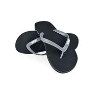 Seac Ohau, Tongs en Caoutchouc pour la Mer, la piscine, la Plage et le Bateau, noir/gris, 37/38
