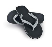 SEAC Ohau, Tongs en Caoutchouc pour la Mer, la Piscine, la Plage et Le Bateau, Noir/Gris, 45/46