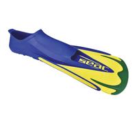 SEAC Palme chaussante Team de Natation, Plongée, Activités Aquatiques et Nautiques, Mixte Adulte, Vert/Jaune, 34-35