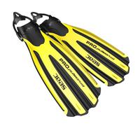 Seac Propulsion S, Palmes de plongée avec Sangle élastique, Made in Italy, Jaune, 43/45