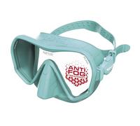 SEAC Pura - Masque de Plongée Monoverre Frameless en Silicone | Masque de Plongée et Snorkeling Antifog Low Volume avec Boucle 3D, Tiffany