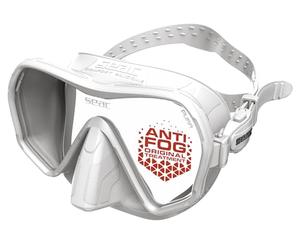 SEAC Pura - Masque de Plongée Monoverre Frameless en Silicone | Masque de Plongée et Snorkeling Antifog Low Volume avec Boucle 3D, Tiffany