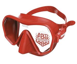 SEAC Pura - Masque de Plongée Monoverre Frameless en Silicone | Masque de Plongée et Snorkeling Antifog Low Volume avec Boucle 3D, Tiffany
