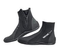 SEAC SUB Mixte 0210050064080a Chaussons de plongée, Noir, L EU