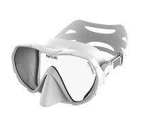 SEAC Rondò Masque Frameless Monoverre en Silicone pour la Plongée et Le Snorkeling ou Set Combo Masque + Tuba SEAC Reverse Dry, Système Dry Top et Valve de Purge