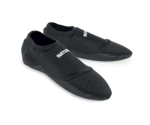 SEAC Scapin Chaussettes en néoprène pour piscine, aquagym, aquafitness et pour utilisation avec les palmes Adulte Mixte, Noir