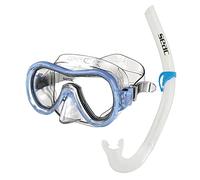 Seac Seac Set Panarea MD Kit snorkeling pour enfant avec masque et tuba transparent/bleu Medium