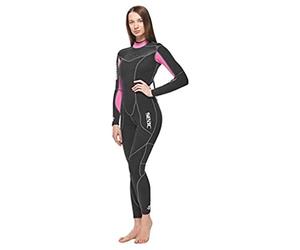 SEAC Sense Long, Combinaison Monopièce de Plongée et Natation Femme, Néoprène Super élastique en 3 mm