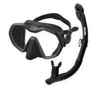 SEAC Set BIS Icona Dry, Set Masque Frameless et Tuba Dry de Haute Qualité pour Plongée sous-Marine