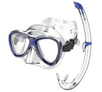 SEAC Set BIS Kit avec Masque Capri et Tuba Top pour la plongée en apnée en Silicone pour Adultes et Enfants Mixte