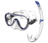 SEAC Set BIS Salina Top, Set avec Masque Salin et Tuba Top pour la plongée en apnée en Silicone pour Adultes et Enfants