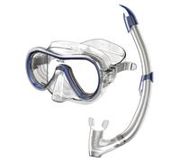 SEAC Set Giglio Bi- Verres avec Valve, Set de plongée et Snorkeling en Silicone, Tuba avec Purge de Evacuation pour Adultes