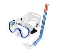 Seac - Set masque et tuba Marina Siltra - Embout buccal silicone - Transparent bleu