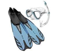 SEAC Set Tris Snorkeling, Palmes Ala, Masque Elba, Tuba Tribe, destiné à la randonnée palmée pour Les Adultes comme Les Enfants