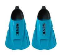 SEAC Shuttle Flex - Palmes courtes 100% silicone bleu clair adulte mixte pour snorkeling et natation 37/38