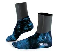 SEAC Skin Chaussettes Thermiques pour apnée et pêche sous-Marine en néoprène Camouflage de 3 mm. Mixte, Camo Bleu, M