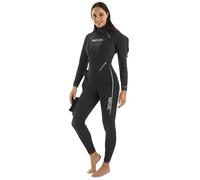 SEAC Space Dry Lady Combinaison de plongée en néoprène Demi-moulée 1 pièce avec Capuche Incluse 7 mm Noir pour Femmes, XL