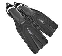 SEAC Style S Palmes de plongée avec Sangle pour Usage Professionnel et récréatif Unisexe, Blanc, XL