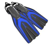 SEAC Style S Palmes de plongée avec Sangle pour Usage Professionnel et récréatif Unisexe, Bleu, XL