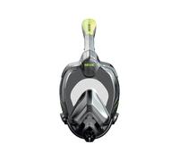 SEAC Libera, Masque de Plongée avec Tuba Intégré de dernière Génération, Silicone Hypoallergénique, Libération Rapide, Noir/Vert, L/XL