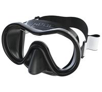 SEAC Sunrise, Masque monoverre en Verre Trempé pour la Plongée sous-Marine et en apnée avec Boucle 3D, avec Sangle Textile ou en Silicone