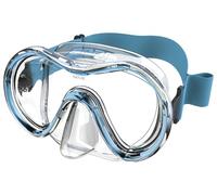 SEAC Sunrise, Masque monoverre en Verre Trempé pour la Plongée sous-Marine et en apnée avec Boucle 3D, avec Sangle Textile ou en Silicone