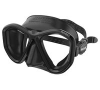 Seac Symbol, Masque de plongée Made in Italy à lentilles symétriques avec Boucle 3D Directement sur Le Visage, Noir, Narrow