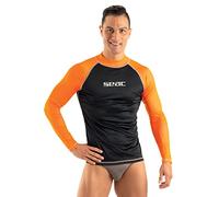 T-shirt Seac T-Sun manche longue noir orange - XXL