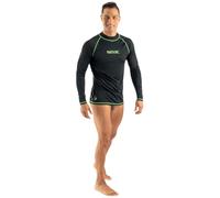 SEAC T-Sun Rashguard à Manches Longues, 1550015007125A, Noir/Vert, XX-Large