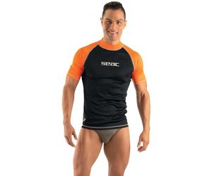 Seac T-Sun Short Man, Rashguard T-Sun pour Homme, Manches Courtes, Protection Solaire UV 97.5%