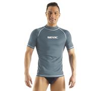 Seac T-Sun Short Man, Rashguard T-Sun pour Homme, Manches Courtes, Protection Solaire UV 97.5% , gris, L