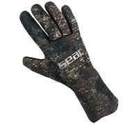 SEAC Ultraflex Camo Gants en néoprène élastique de 3 mm pour Plongée et Pêche en Apnée, antidérapant Unisexe Adulte, Marron, XS