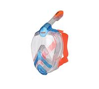 Seac Unica MD Seac Unica MD, Masque de Plongée Faciale pour le Snorkeling pour Enfants (10+), Jeunes et Petits Visages, Masque Intégral avec Vision à 180 ° Bleu Orange S/M
