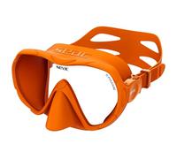 SEAC X-Frame Masque de plongée sans cerclage en Silicone Mono-hublot en Verre trempé | Vision Nette, Volume réduit et stabilité | pour plongée sous-Marine et Snorkeling - Fabriqué en Italie