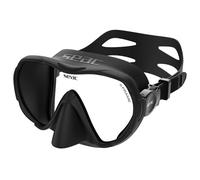 SEAC X-Frame Masque de plongée sans cerclage en Silicone Mono-hublot en Verre trempé | Vision Nette, Volume réduit et stabilité | pour plongée sous-Marine et Snorkeling - Fabriqué en Italie