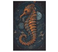 SeaCheval Puzzles 1000 Pièces Adultes, Puzzle en Bois Jeux D'adresse pour Toute La Famille,Jeu De Team Building （78×53cm）