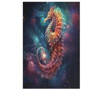 SeaCheval Puzzles 1000 Pièces Adultes, Puzzle en Bois Jeux D'adresse pour Toute La Famille,Jeu De Team Building 78×53cm